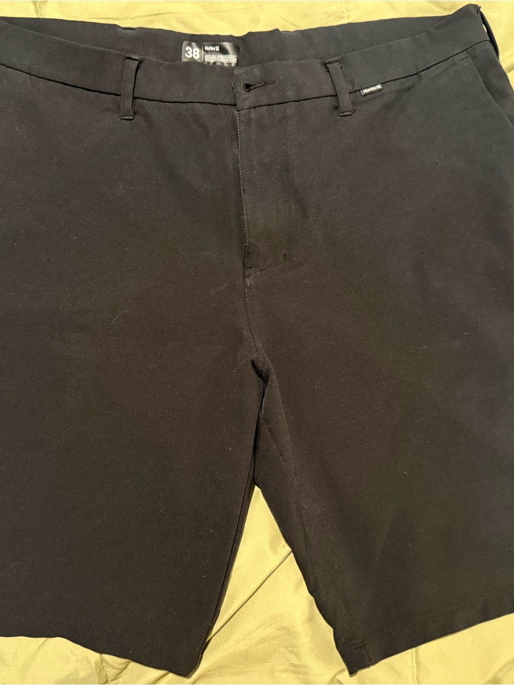 Hurley Black Flat-Front Men's Shorts